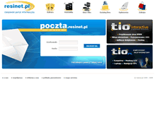 Tablet Screenshot of poczta.resinet.pl